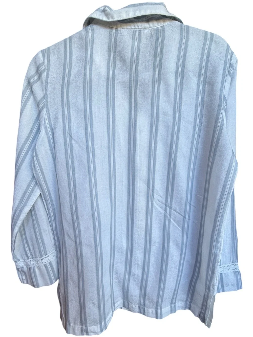 Perfect vintage Oscar de la Renta blue and white pinstripe pajamas 2 piece sz S